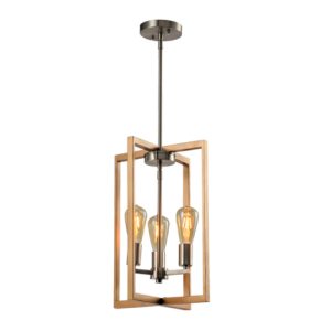 LAMP.DE TECHO 1813 NICKEL WOOD LA-1813