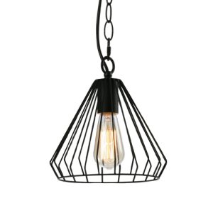 LAMP. DE TECHO 1821 MATT BLACK LA-1821
