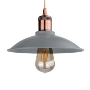 LAMP DE TECHO 1838 GRIS E27 LA-1838 GR
