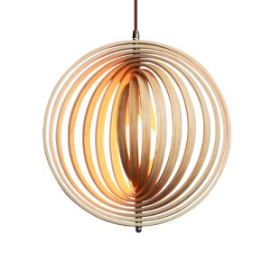 LAMPARA MADERA 6712L 1*E27120V WD6712 NAT