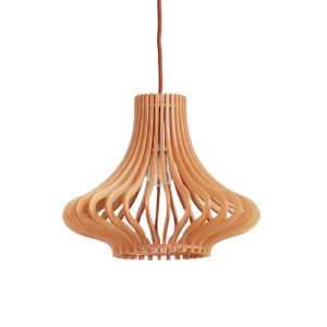 LAMPARA MADERA 6716M 1*E27120V WD6716 NAT